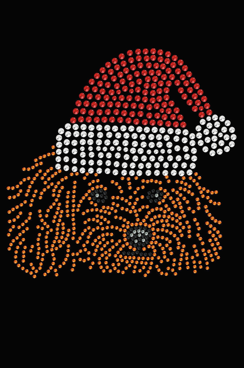 Poodle (Teddy) with Santa Hat - Women's T-shirt