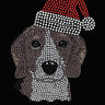 Beagle with Santa Hat - Women's Tee