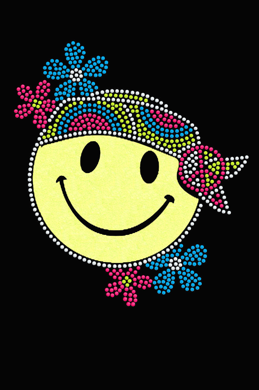 Happy Face Hippy - Womens T-shirt