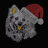 American Eskimo with Santa Hat - Women's Tee