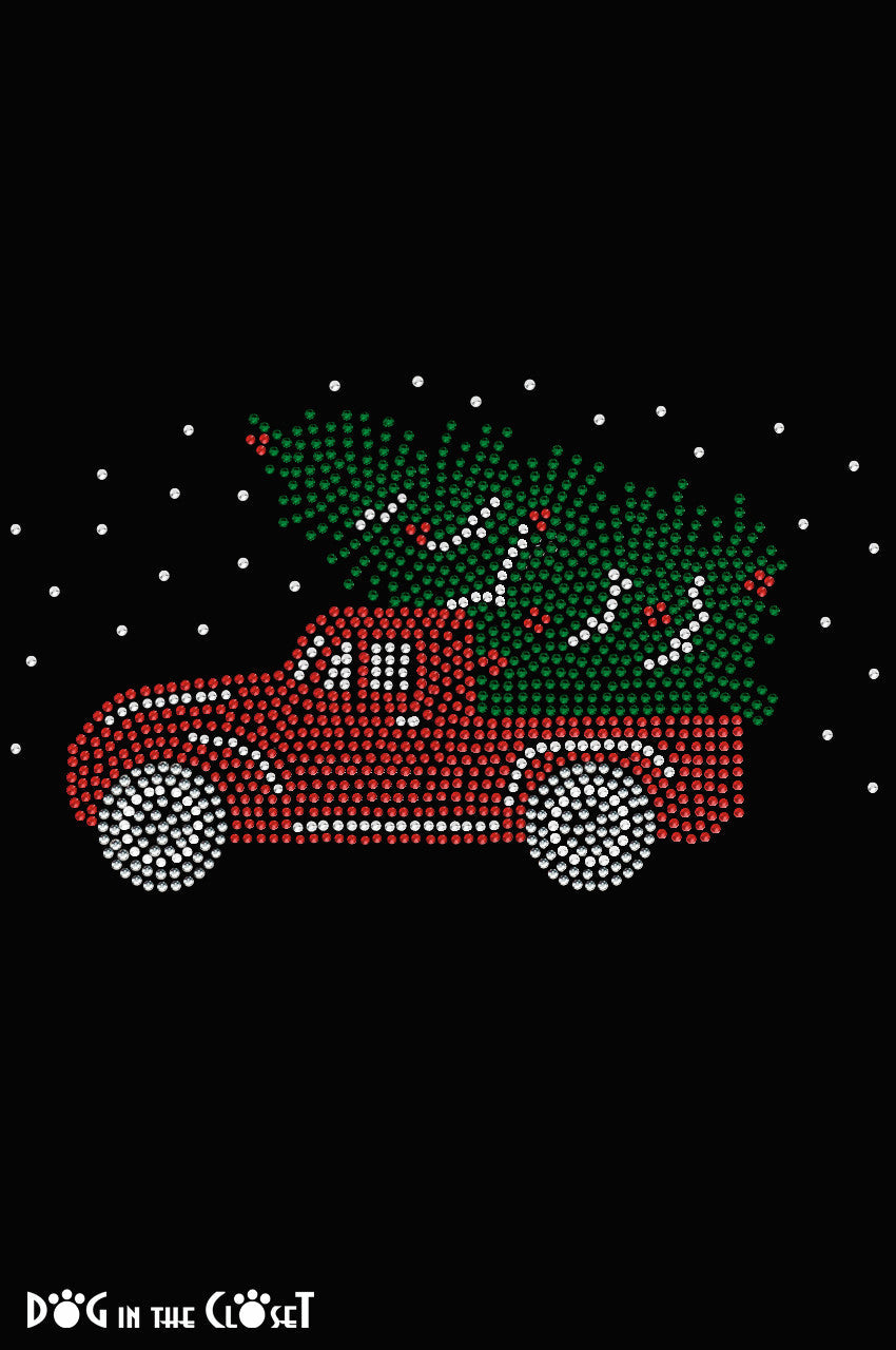 Christmas Truck (Small) - Womens Tee
