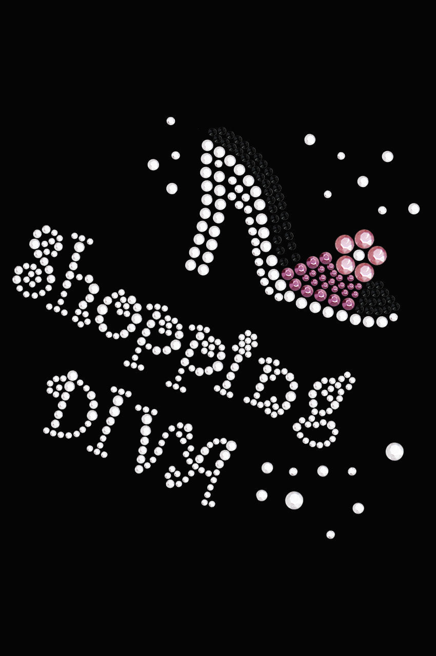 Shopping Diva - High Heel Shoe - Womens T-shirt