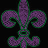 Fleur de Lis (Purple & Green) - Women's T-shirt
