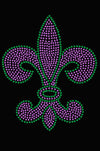Fleur de Lis (Purple & Green) - Women's T-shirt