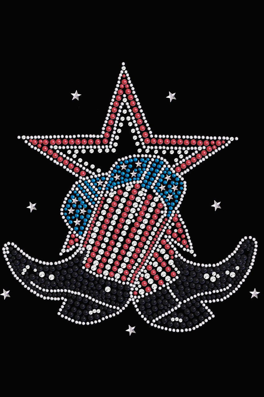 Boots with Star - Womens T-shirt