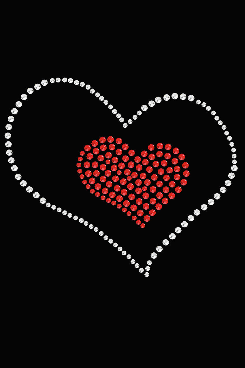 Red Heart inside Heart Bandanna