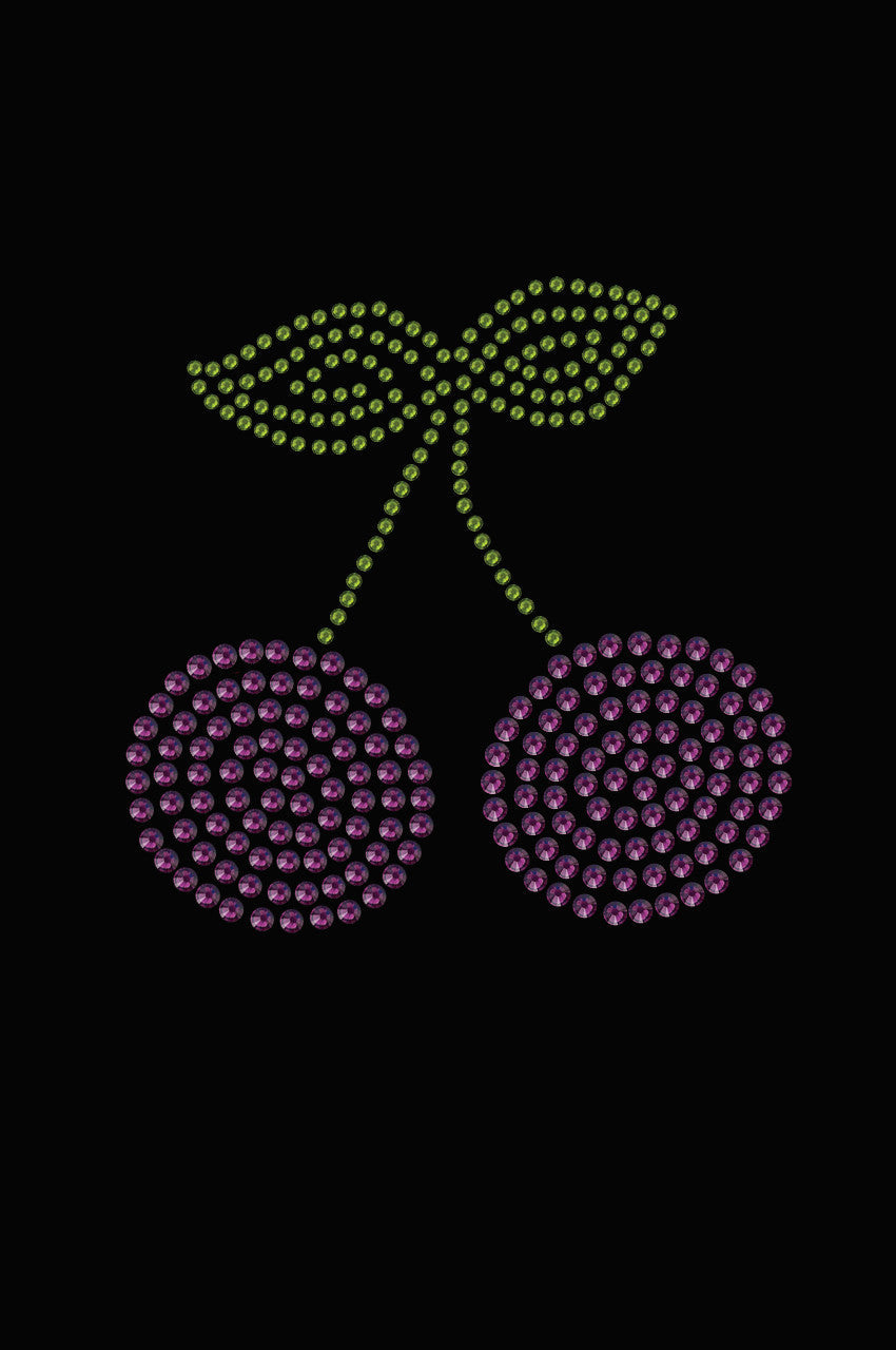 Purple Cherries - Womens T-shirt