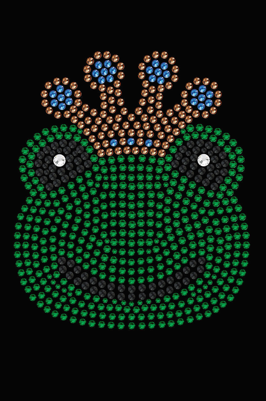 Frog with Blue Crown - Womens T-shirt