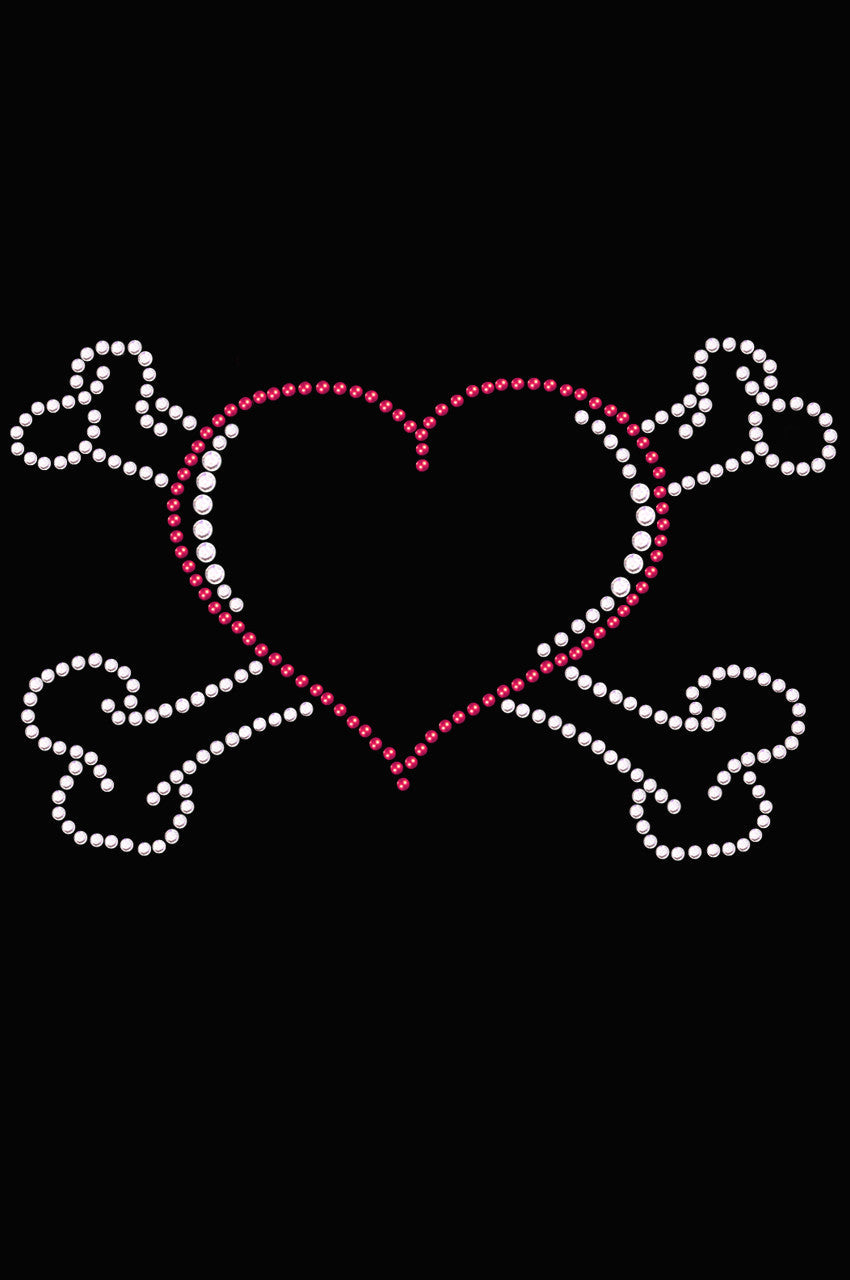 Heart with Cross Bones Bandanna