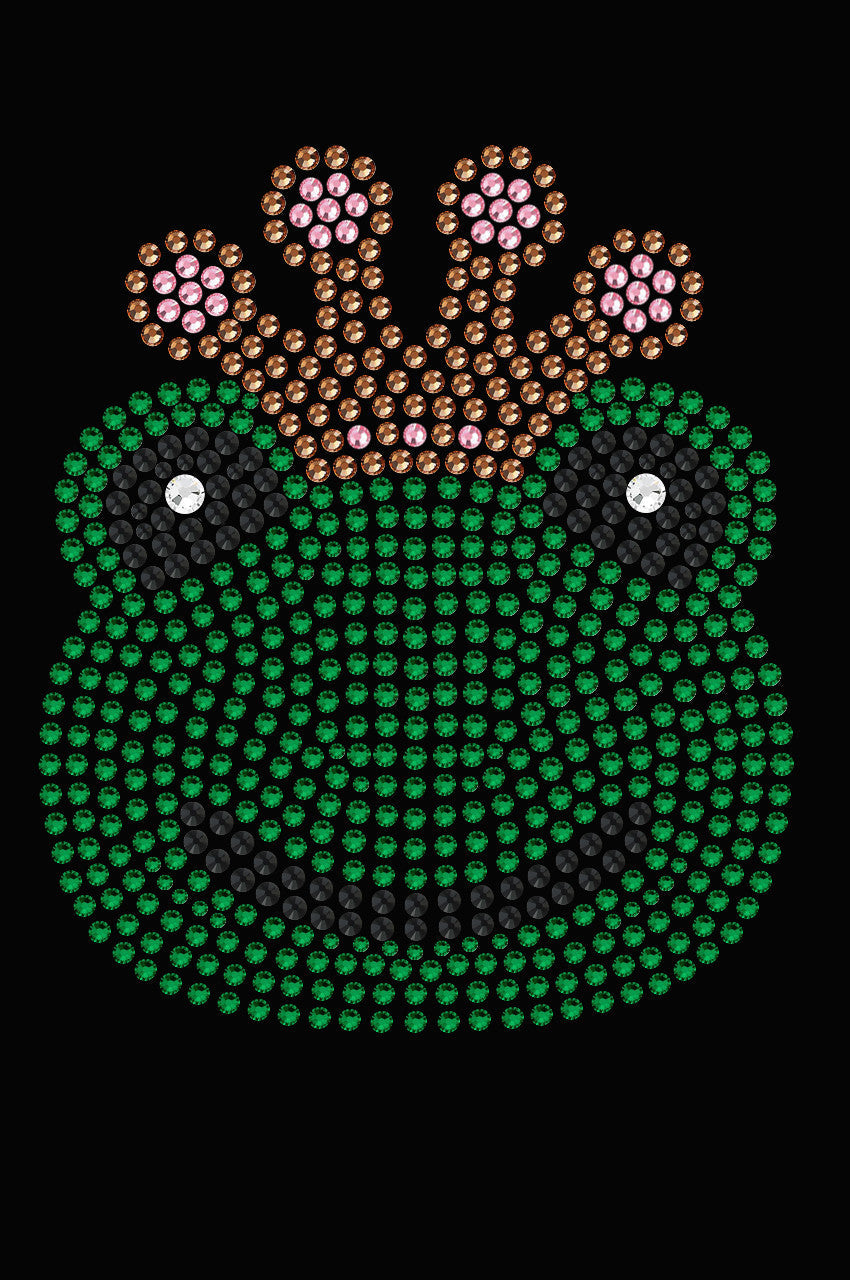 Frog with Pink Crown - Womens T-shirt