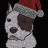 Pit Bull with Santa Hat - Women's T-shirt