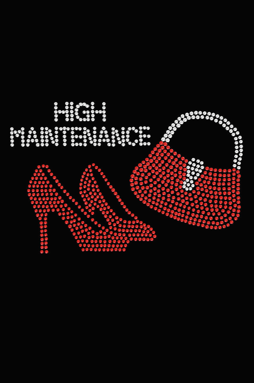 High Maintenance Red Heels & Purse - Womens T-shirt