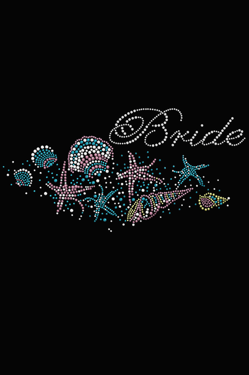 Bride with Seashells- Womens T-shirt