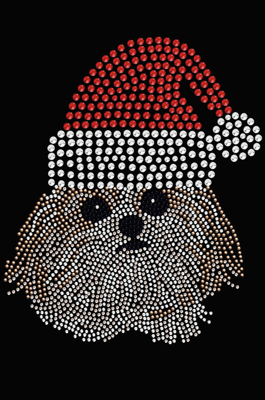 Shih Tzu with Santa Hat - Womens T-shirt