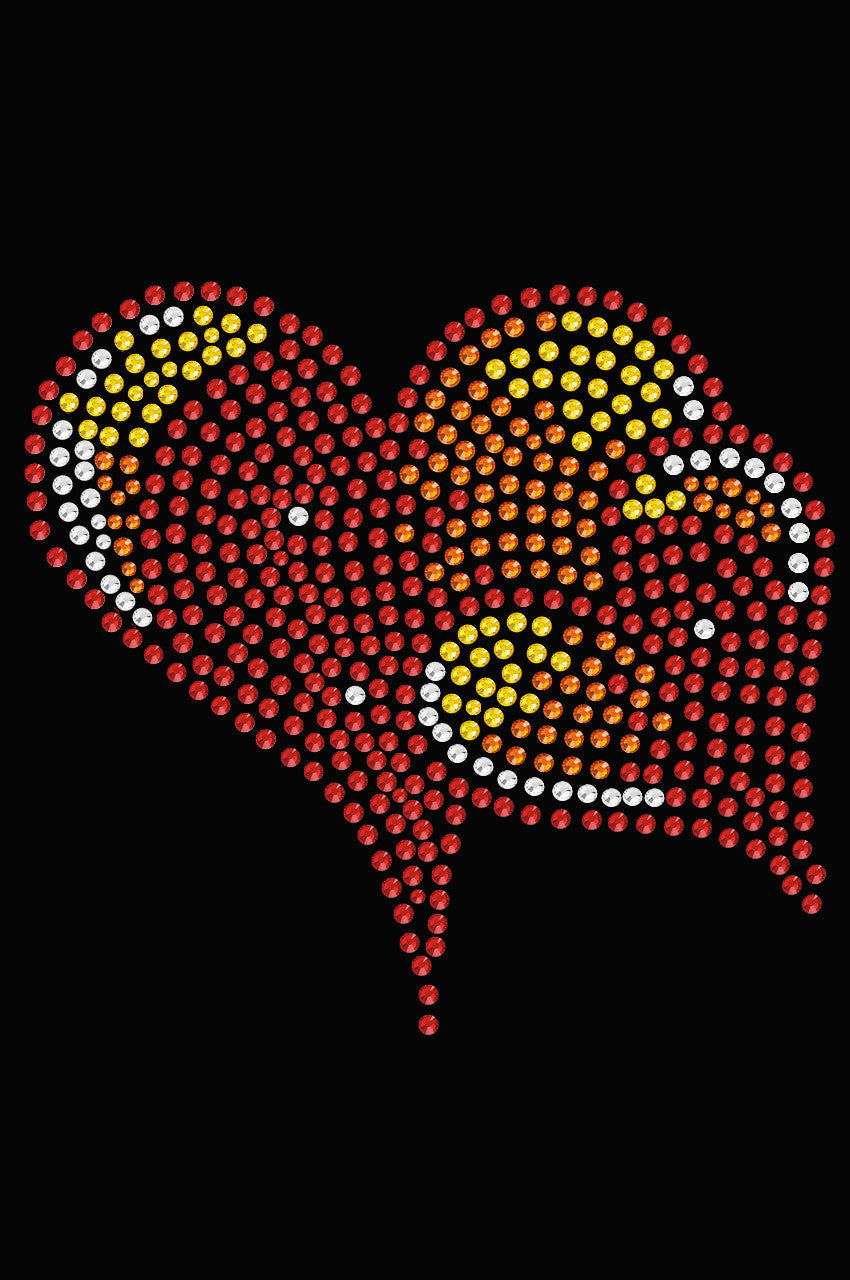 Red, Orange & Yellow Hearts Bandanna