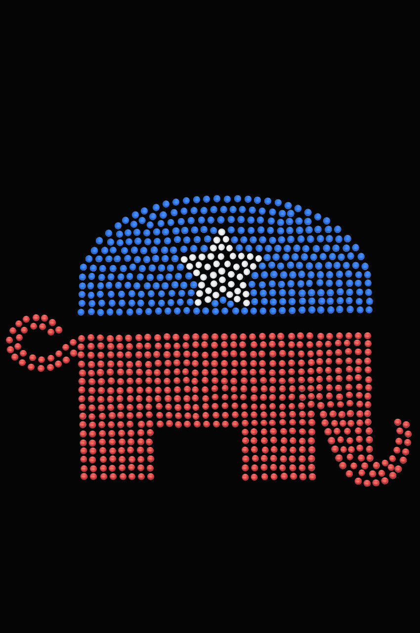 Patriotic Elephant - Womens T-shirt