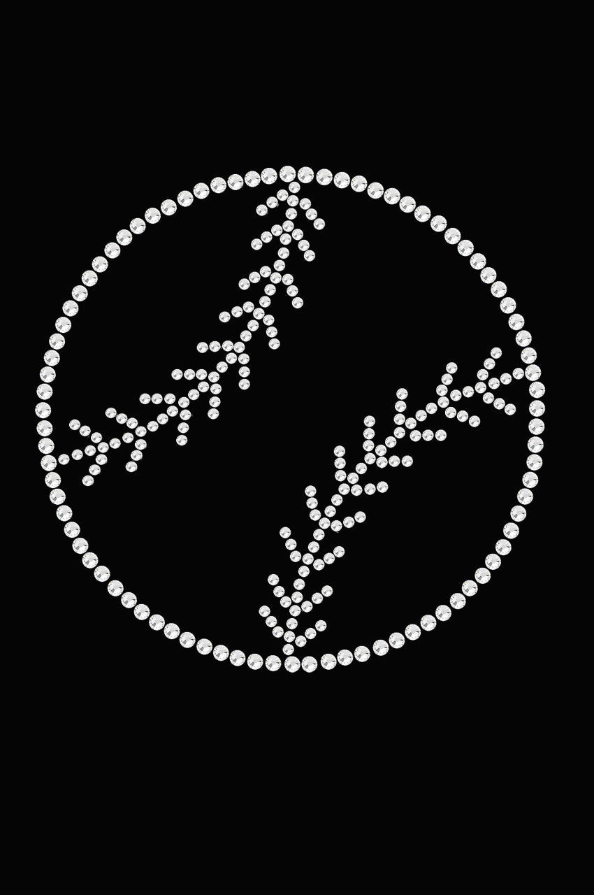 Baseball (Rhinestone Outline) - Women's Tee