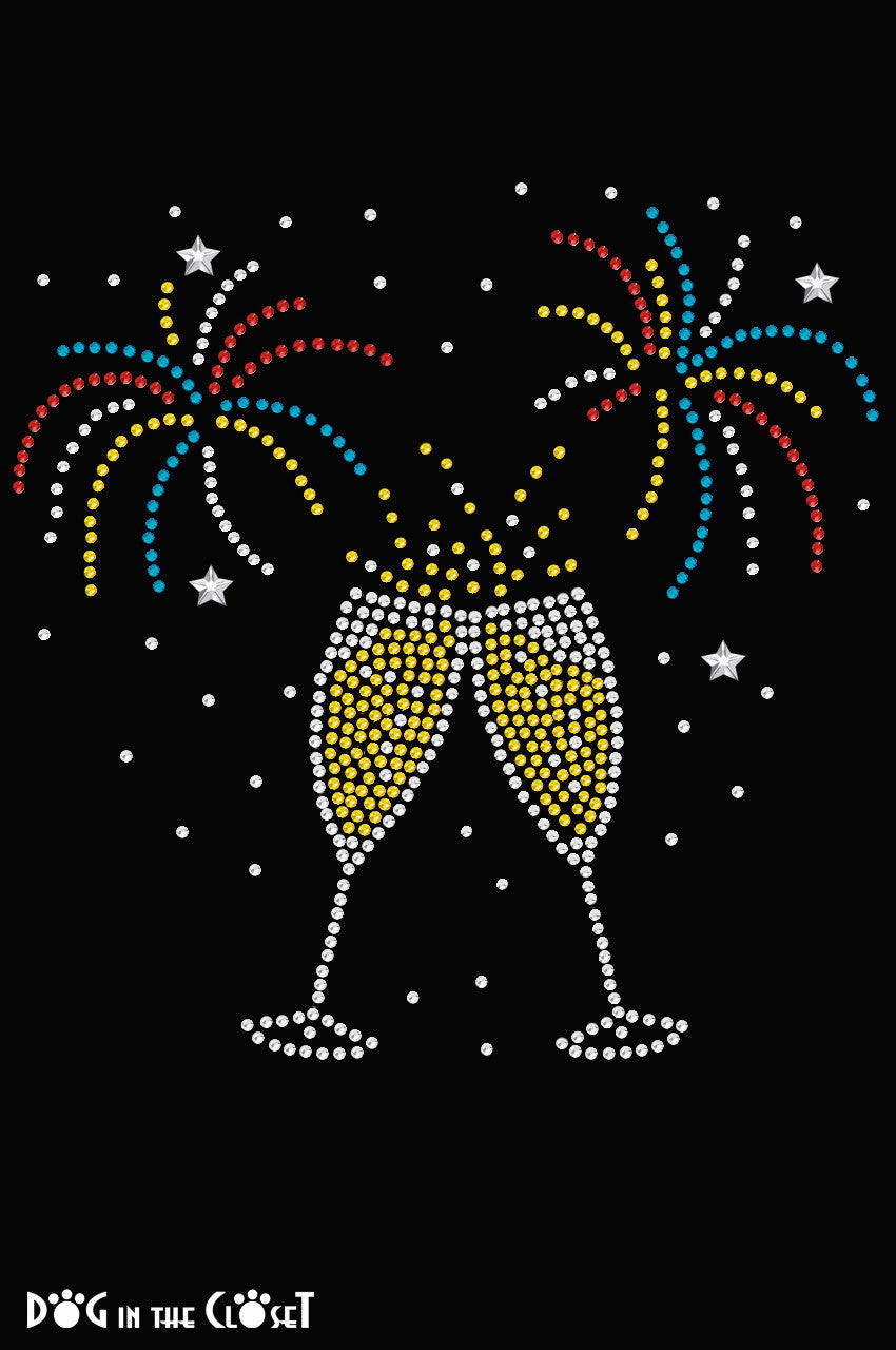 Happy New Year Drink & Fireworks - Women's Tee
