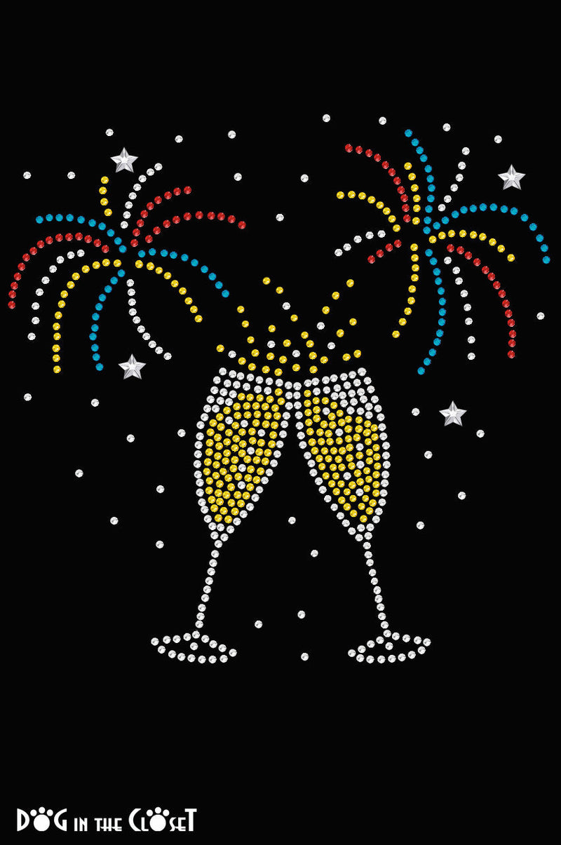 Happy New Year Drink & Fireworks - Women's Tee