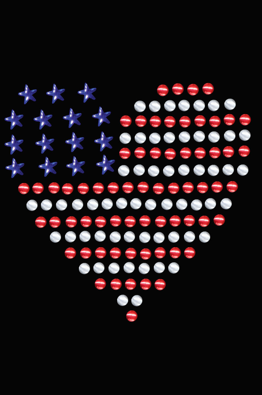 Patriotic Heart 1 - Womens T-shirt