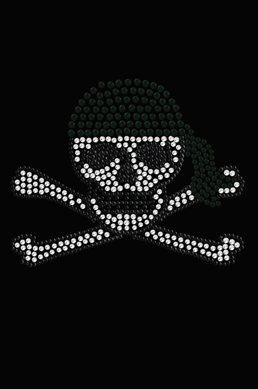 Skull with Black Bandanna - Bandanna