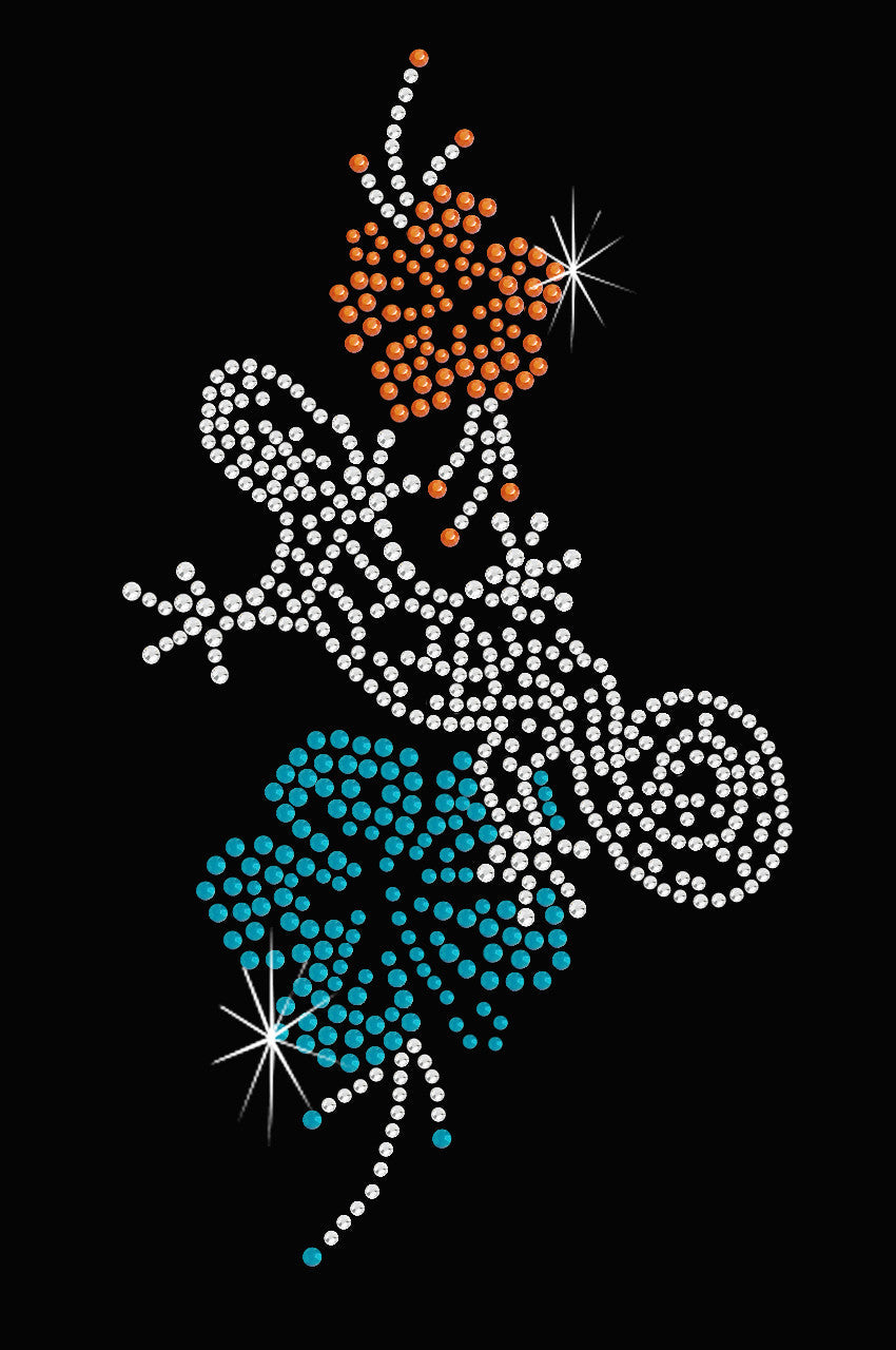 Gecko and Hibiscus - Womens Tee