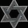 Star of David (Crystal and Gray)  - Women's T-shirt
