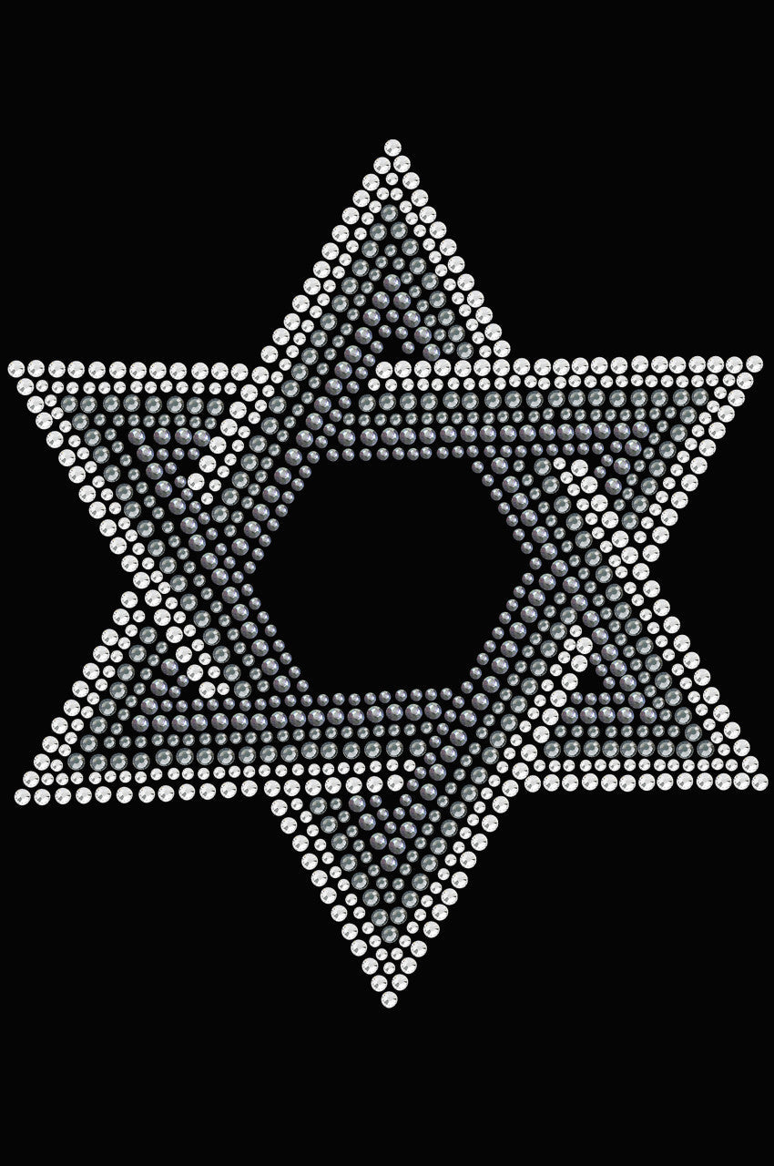 Star of David (Crystal and Gray) - Womens T-shirt