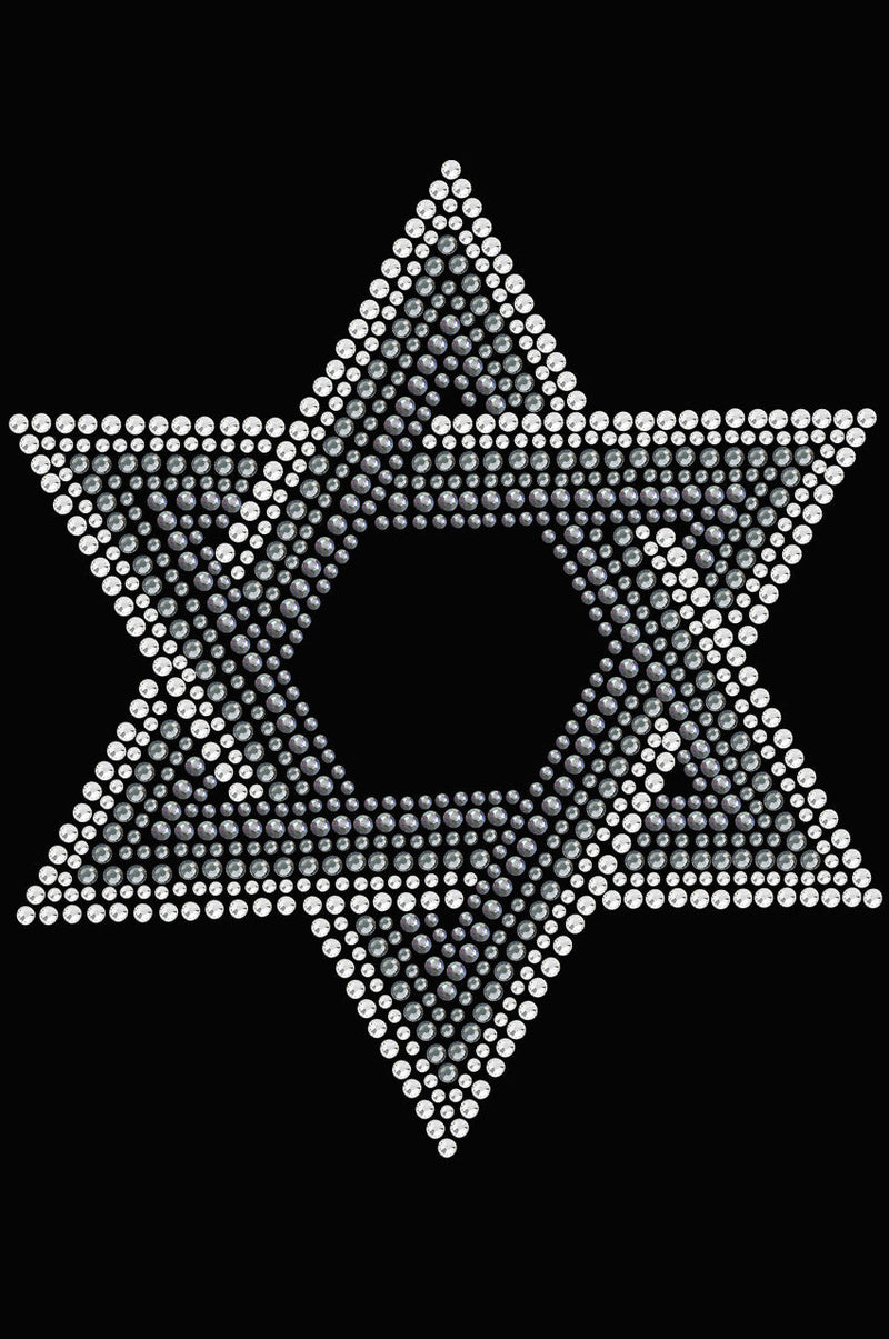 Star of David (Crystal and Gray) - Women's T-shirt