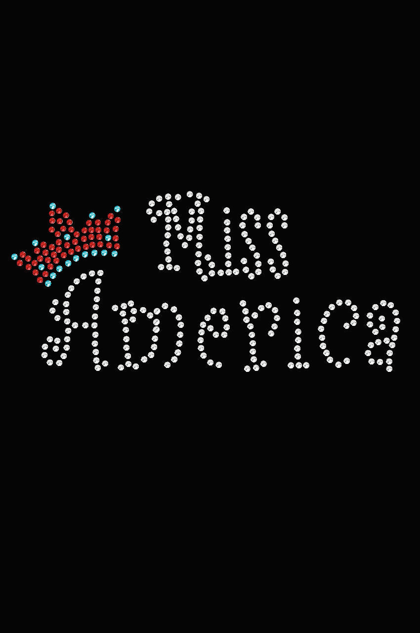 Miss America with Crown - Womens T-shirt