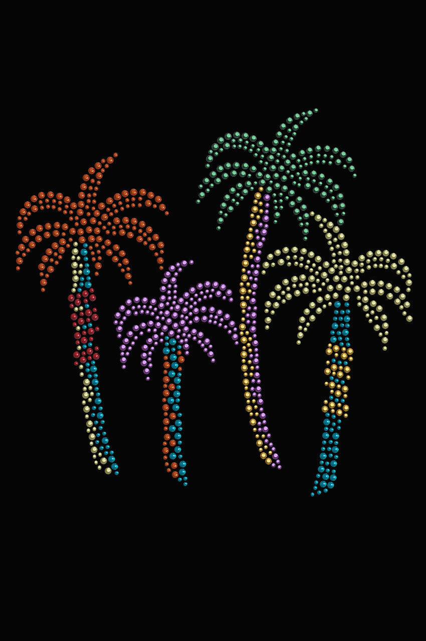 Palm Trees (Multicolor) - Womens T-shirt