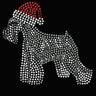 Schnauzer with Santa Hat - Women's T-shirt