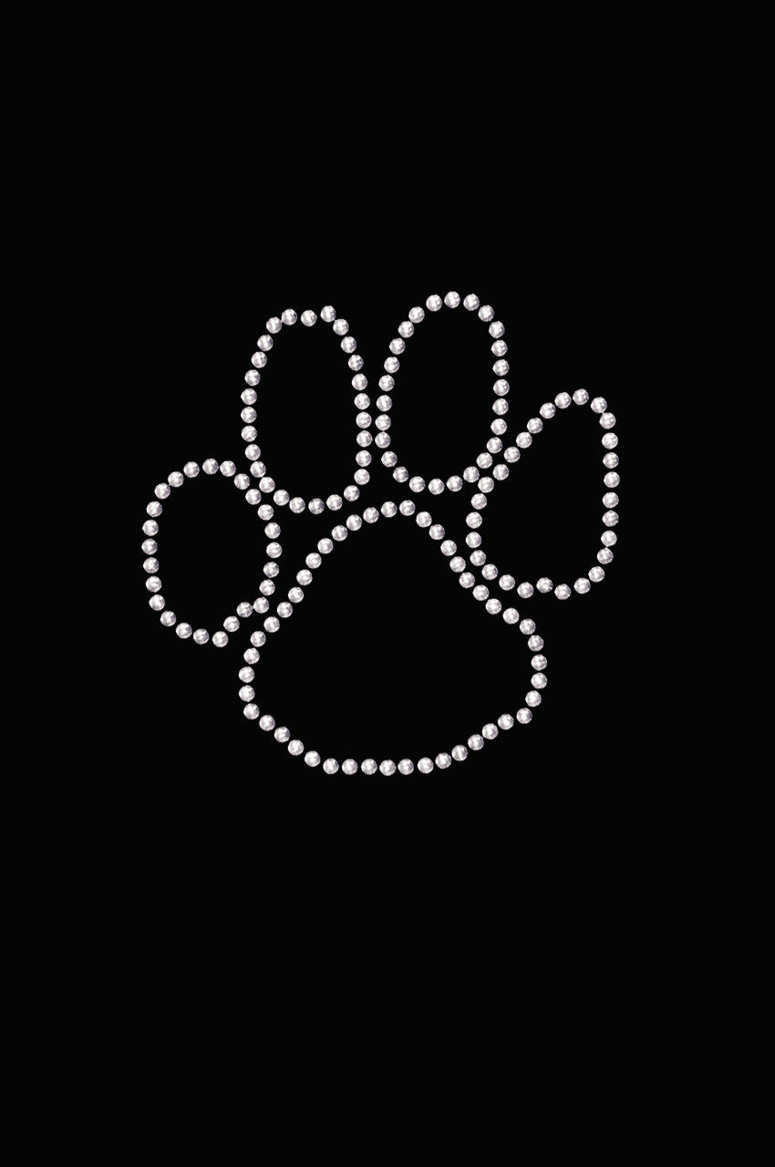 Paw (Silver Nailheads) - Womens T-shirt