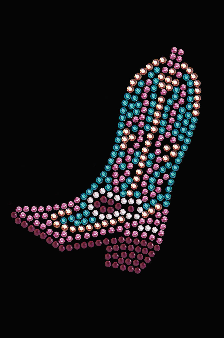 Boot (Pink & Turquoise) - Women's T-shirt