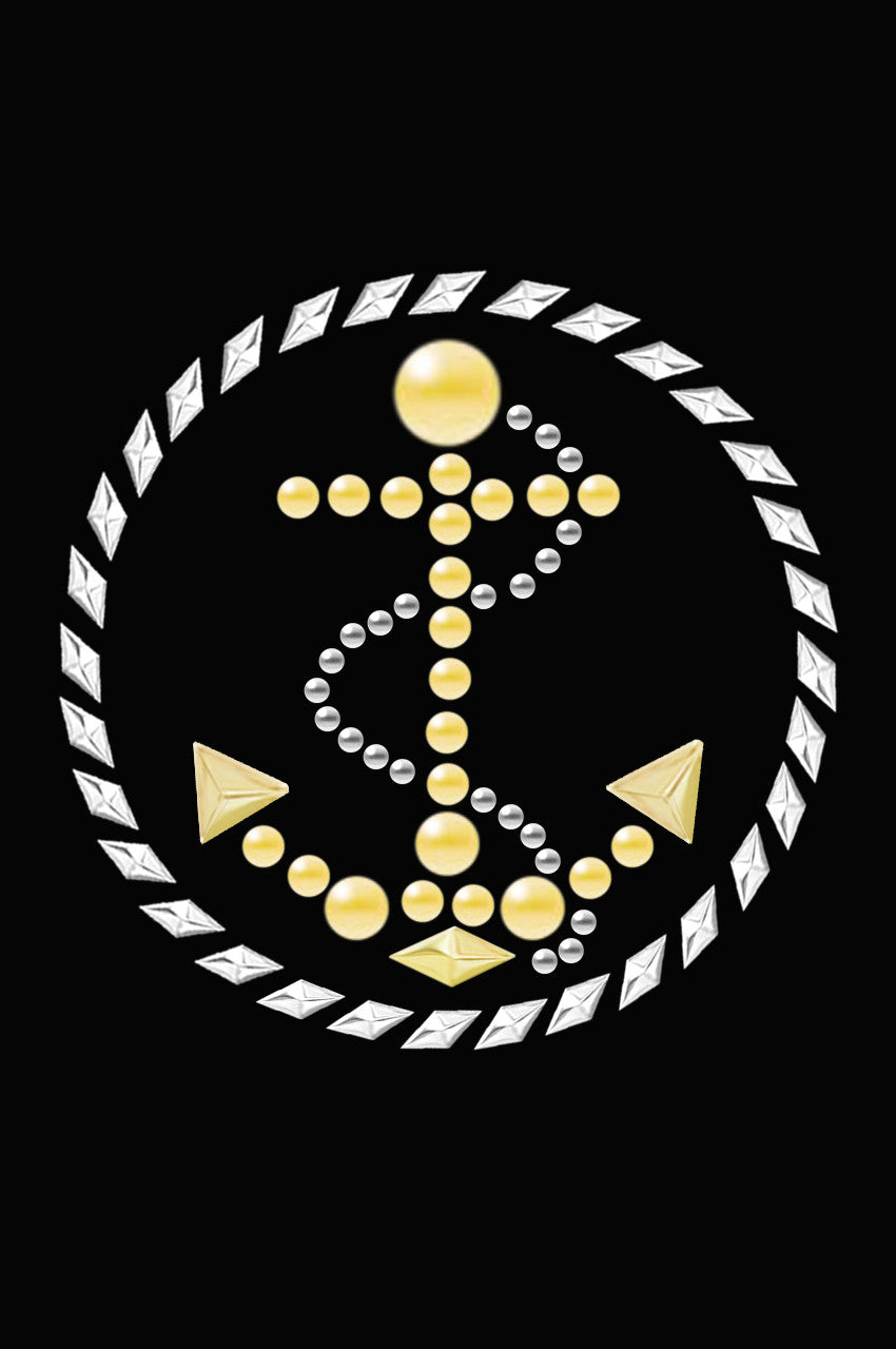 Anchor Circle (Nailhead) - Women's T-shirt