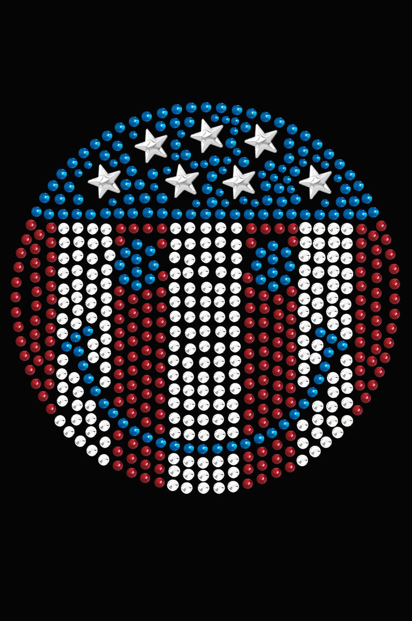 Happy Face Red, White, & Blue - Womens T-shirt