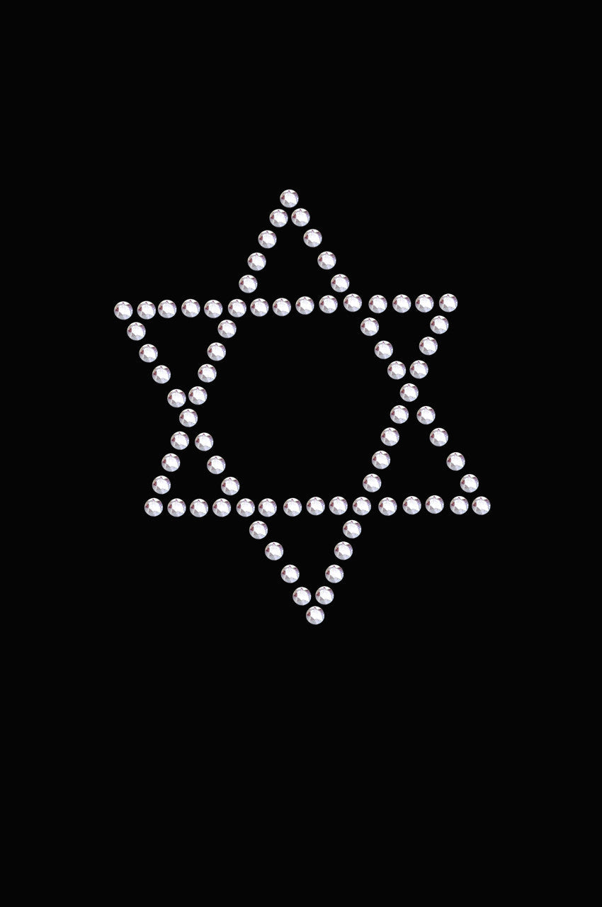 Star of David - Small (Rhinestud) - Womens T-shirt
