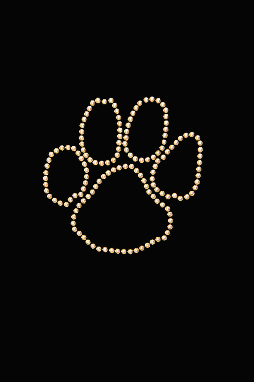 Paw (Gold Nailheads) - Womens T-shirt
