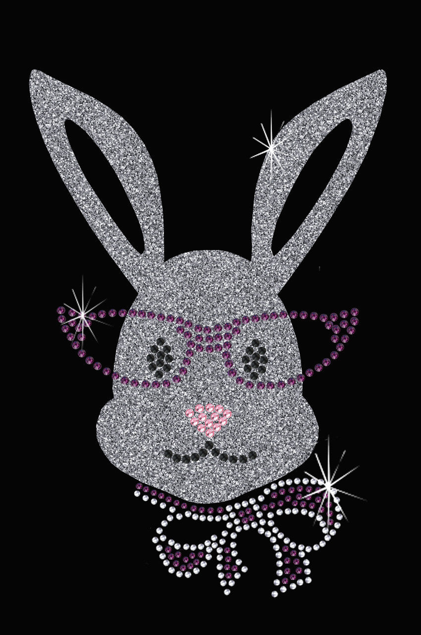 Girl Bunny with Glasses and Bow - Women's Tee