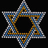 Star of David - Small (Blue, Silver, & Gold) - Women's T-shirt