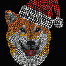 Shiba Inu with Santa Hat - Women's Tee