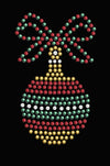 Red, Green, & Gold Christmas Ornament - Womens T-shirt
