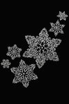 Rhinestone Snowflakes - Womens T-shirt