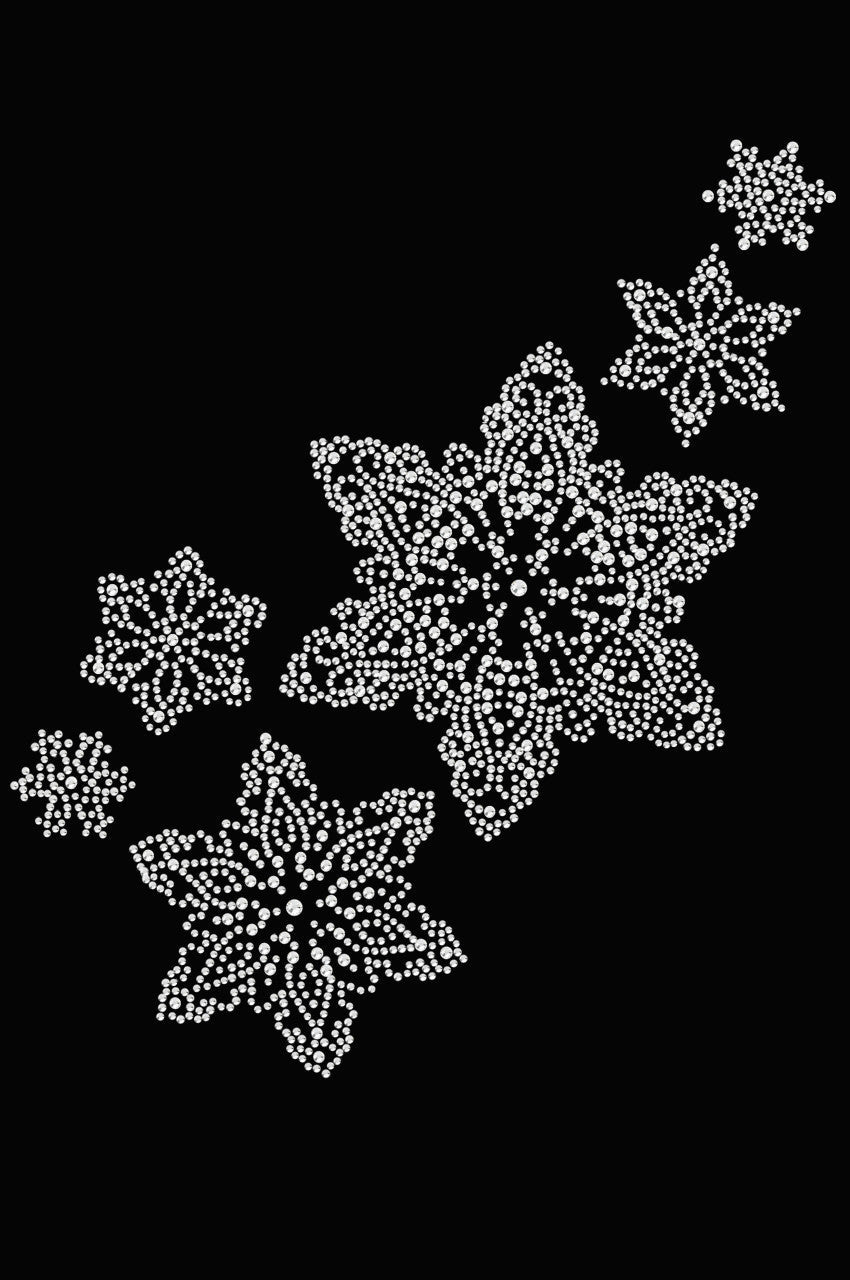 Rhinestone Snowflakes - Womens T-shirt