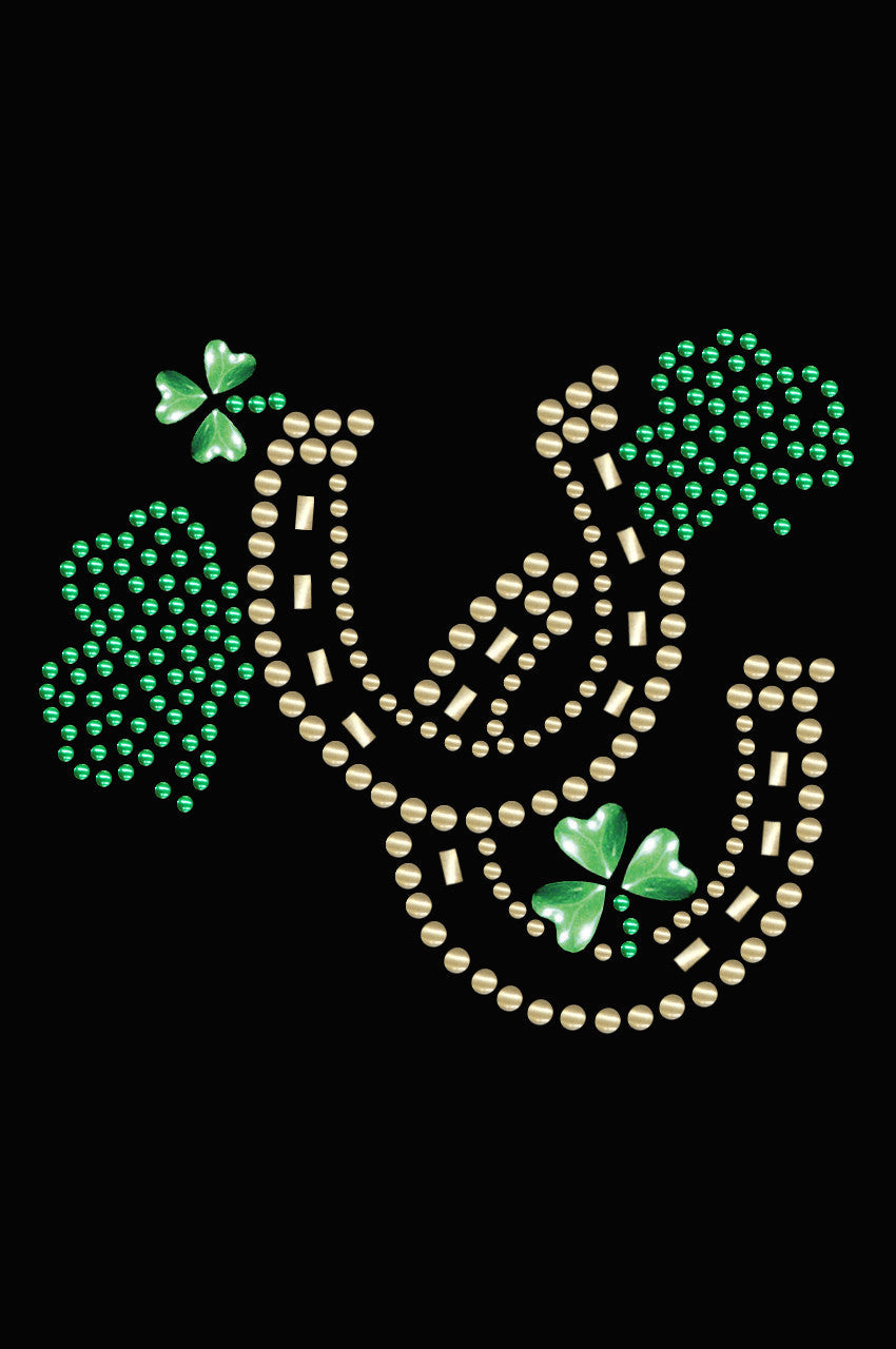 Shamrocks & Horseshoes - Womens T-shirt