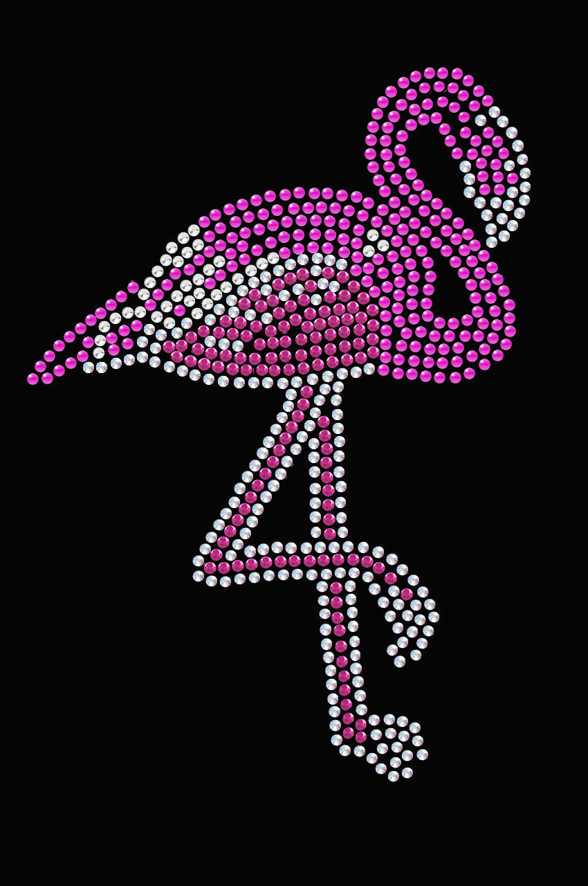 Pink Flamingo (Iridescent - AB) - Womens T-shirt