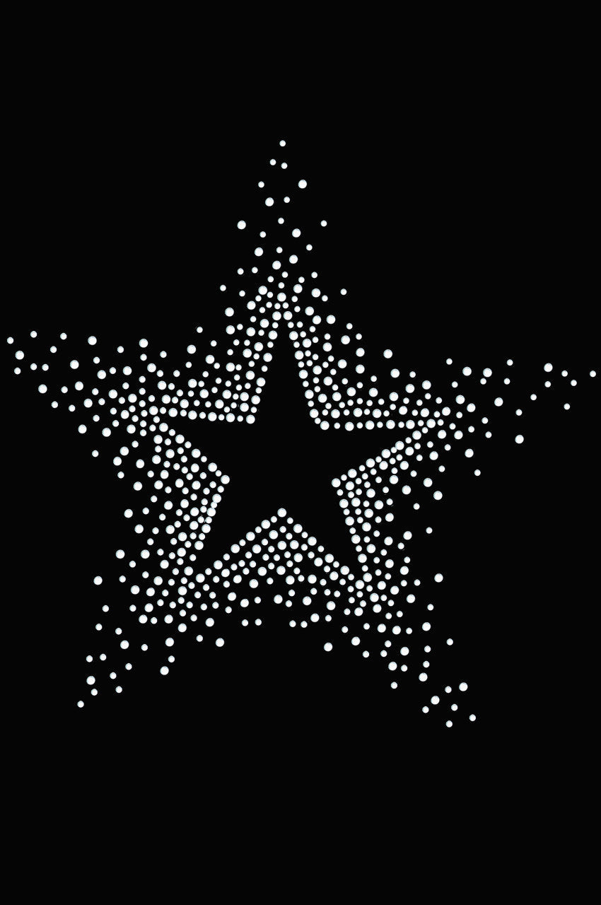 Star (Clear Rhinestones) - Womens T-shirt