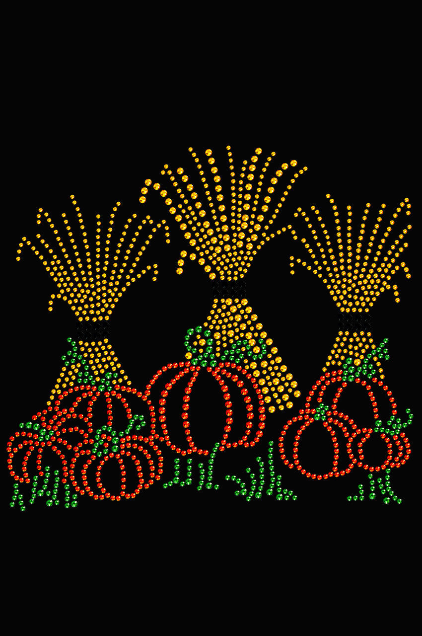 Hay Stacks & Pumpkins - Womens T-shirt