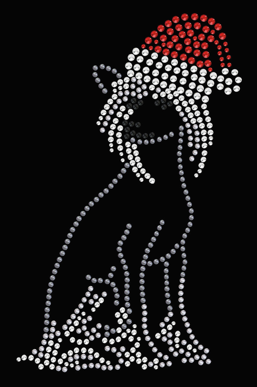 Chinese Crested with Santa Hat - Women's T-shirt