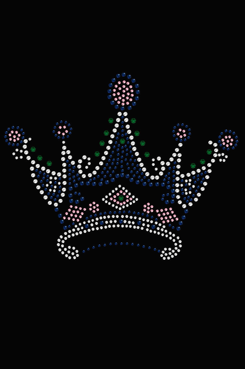 Crown 16 ( Clear, Blue, Green, & Pink)- Womens T-shirt